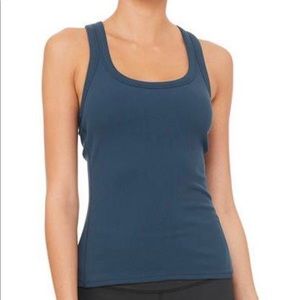 Alo Yoga ribbed support workout racer back tank